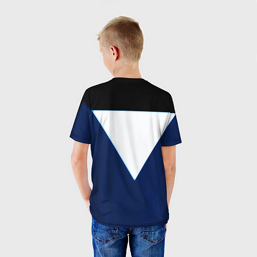 Детская футболка Juventus sport geometry color / 3D-принт – фото 4