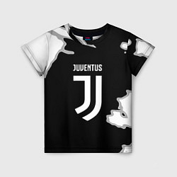 Футболка детская Juventus fc краски, цвет: 3D-принт