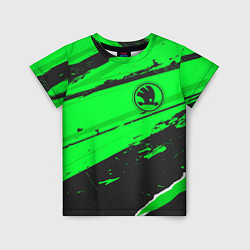 Детская футболка Skoda sport green