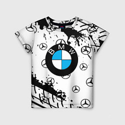 Детская футболка BMW x Mercedes краски