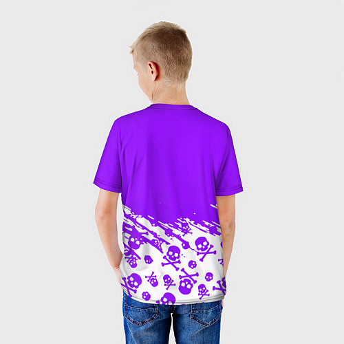 Детская футболка Fortnite skull pattern / 3D-принт – фото 4