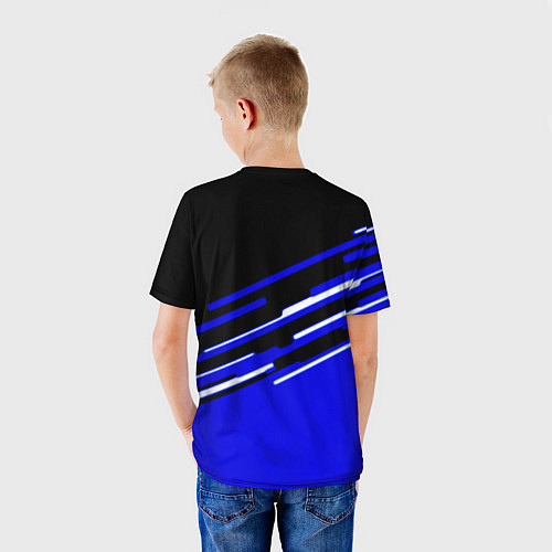 Детская футболка Rainbow six geometry steel / 3D-принт – фото 4