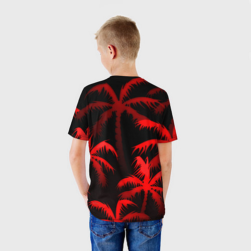 Детская футболка Fortnite tropic red / 3D-принт – фото 4