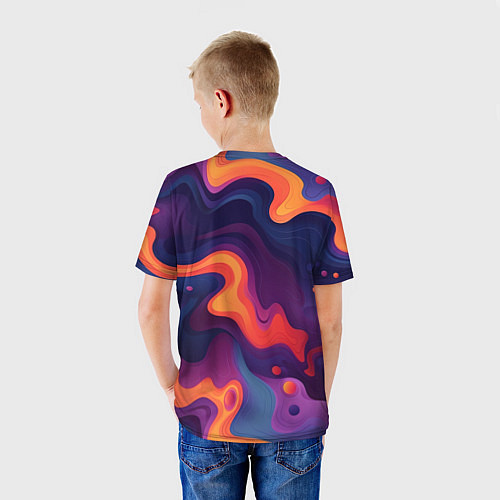 Детская футболка Неоновый спектр / 3D-принт – фото 4