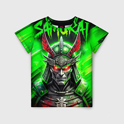 Детская футболка Samurai green