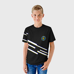 Футболка детская Inter line fc, цвет: 3D-принт — фото 2
