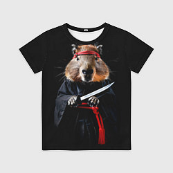 Детская футболка Капибара ниндзя