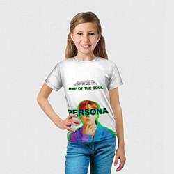 Футболка детская BTS Jimin Persona - кто я иероглифами, цвет: 3D-принт — фото 2
