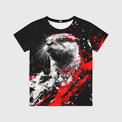 Детская футболка Портрет выдры