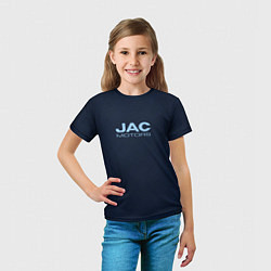 Футболка детская Jac motors тёмно-синий, цвет: 3D-принт — фото 2