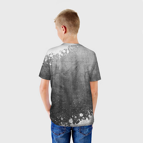 Детская футболка Daewoo - grey gradient / 3D-принт – фото 4