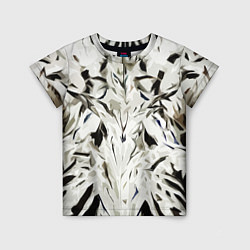 Детская футболка Black and white abstraction