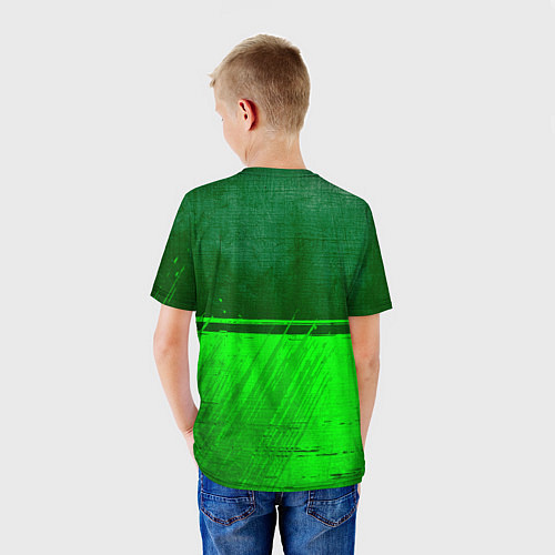 Детская футболка Juventus - green gradient посередине / 3D-принт – фото 4