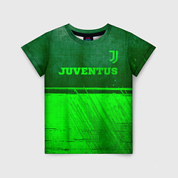 Детская футболка Juventus - green gradient посередине