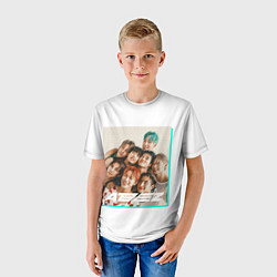 Футболка детская Ateez участники, цвет: 3D-принт — фото 2