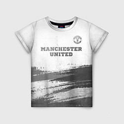 Детская футболка Manchester United - white gradient посередине