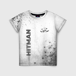 Детская футболка Hitman - white gradient вертикально