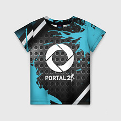 Детская футболка Portal game краски