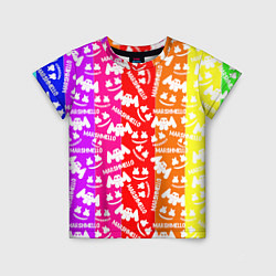 Детская футболка Marshmello rainbow