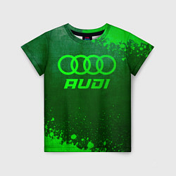 Детская футболка Audi - green gradient