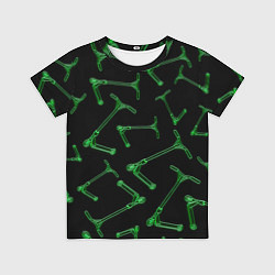 Детская футболка Неоновые самокаты