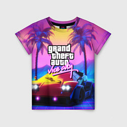 Футболка детская Vice city retro wave Lambo, цвет: 3D-принт