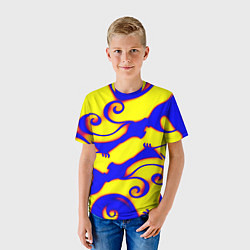 Футболка детская Аниме драконы неон, цвет: 3D-принт — фото 2
