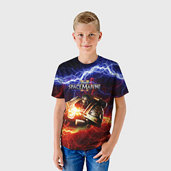 Футболка детская Warhammer 40000 space marine 2, цвет: 3D-принт — фото 2