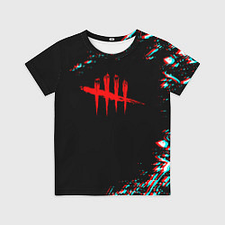 Детская футболка Dead by daylight глитч