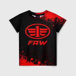 Детская футболка FAW - red gradient