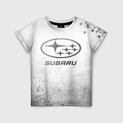 Детская футболка Subaru - white gradient