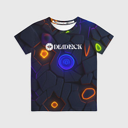 Детская футболка Deadlock logo текстурные плиты