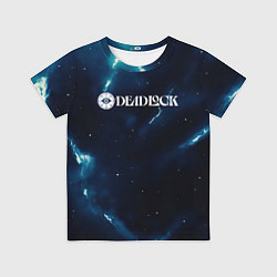Детская футболка Deadlock logo синие молнии