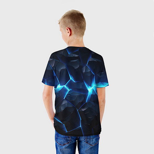 Детская футболка Deadlock logo синий лого / 3D-принт – фото 4