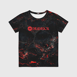 Детская футболка Deadlock logo red texture