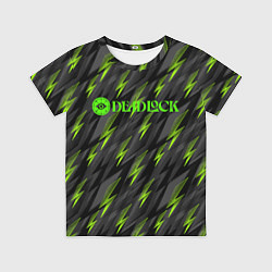Футболка детская Deadlock зеленые молнии, цвет: 3D-принт