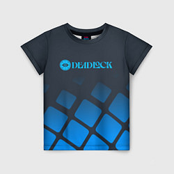 Детская футболка Deadlock синий логотип