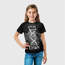 Футболка детская Its my DNA, цвет: 3D-принт — фото 2