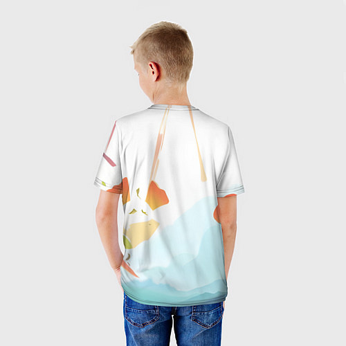 Детская футболка Манга портрет / 3D-принт – фото 4