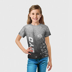 Футболка детская BYD - grey gradient вертикально, цвет: 3D-принт — фото 2