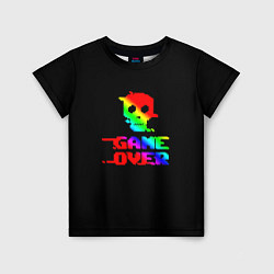 Детская футболка Game over gradient