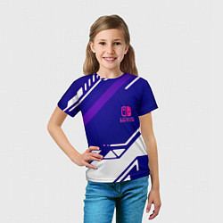 Футболка детская Нинтендо геометрия киберспорт, цвет: 3D-принт — фото 2