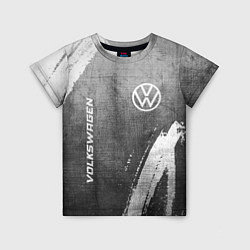 Детская футболка Volkswagen - grey gradient вертикально