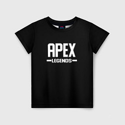 Детская футболка Apex legends logo white