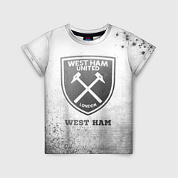 Детская футболка West Ham - white gradient