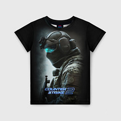 Детская футболка Counter strike 2 спецназ