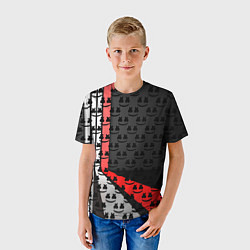 Футболка детская Marshmello pattern, цвет: 3D-принт — фото 2