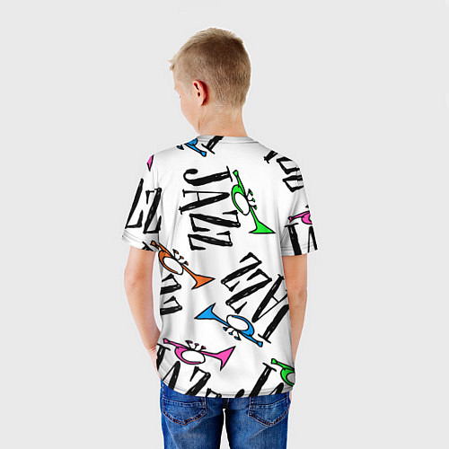 Детская футболка Just jazz in color / 3D-принт – фото 4