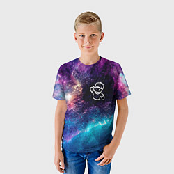 Футболка детская Stumble Guys space game, цвет: 3D-принт — фото 2