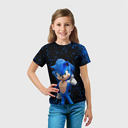 Футболка детская Sonic - sega, цвет: 3D-принт — фото 2